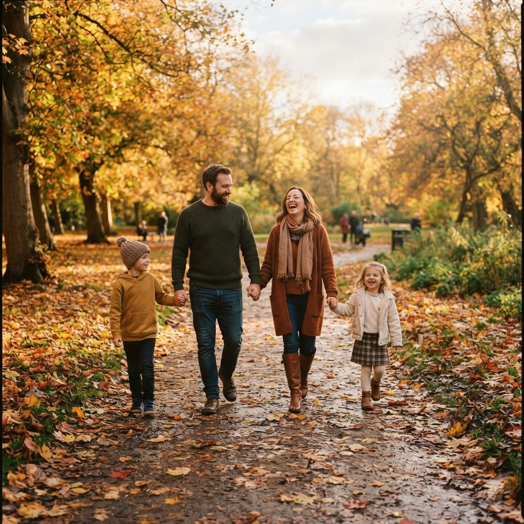 Leaf-crunching walk
